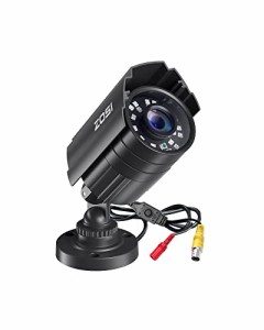 ZOSI 防犯カメラ 1080P 230万画素 ahdカメラ 赤外線24個 3.6MM広いレンズ IP67防水カメラ 金属製