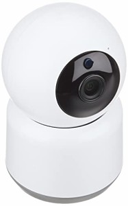 カシムラ indoor ネットワークカメラ スマートホームカメラ 首振り対応 フルHD スマホ遠隔操作 常時録画 双方向通話 動体検知 赤外線暗視