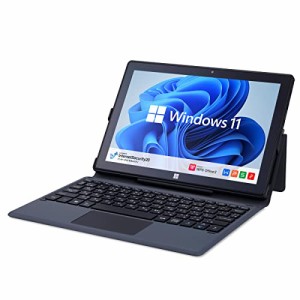 GM-JAPAN ノートパソコン Windows 11 Office搭載 575g 10.1インチ 2in1 タブレット メモリ 4GB/SSD 128GB/日本語キーボード/Celeron/WIFI