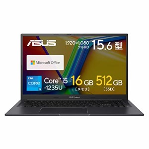 ASUS ノートパソコン Vivobook 15X 15.6インチ 第12世代 Core i5-1235U メモリ16GB SSD512GB MS Office 2021搭載 Windows11 バッテリー駆