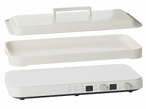 吉井電気 IHホットプレート IH機能付き 卓上コンロ 2WAY ナノセラミック コンパクト 薄型 高加熱 IH対応 グリルプレート 9段階切り替え 