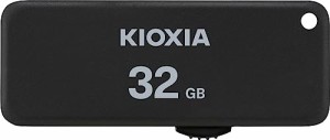 KIOXIA(キオクシア) 旧東芝メモリ USBフラッシュメモリ 32GB USB2.0 スライド式 日本製 国内サポート正規品 KLU203A032GK