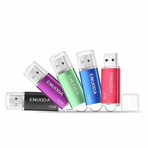 USBメモリ 32GB 5個セット ENUODA USB 32GB セット USBメモリー32ギガ USB2.0 メモリースティック フラッシュメモリ データ送信 バックア