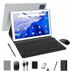 【QUKENK NEW 2IN1Android12 WIFIタブレット】8コアCPU、10インチタブレット、ROM128GB+1TB拡張可能タブレット、5G/2.4GHz Android WIFI