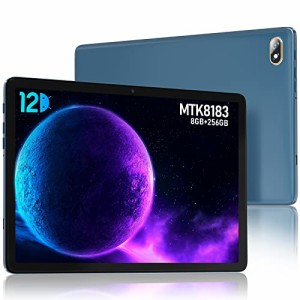 2024 新登場 Android 12タブレット-10インチWi-Fiモデル-2.0GHz 8コアプロセッサ-1280*800 FHD IPS搭載ゲーミングタブレット-8GB RAM+256