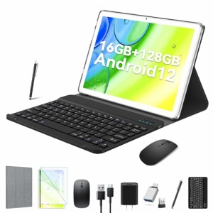 2023最新2-in-1Android12タブレット10インチwi-fiモデルFEONAL Pad、16GB RAM(8+8GB拡張)+ROM128GB+TF最大1TB 拡張、1920＊1200 IPS、8コ