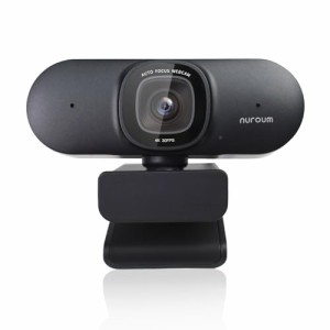 Nuroum 4K WEBカメラ ウェブカメラ 60fps ノイズキャンセリングマイク付き オートフォーカス 自動画角調整機能付き 90°視野角 ミュート 