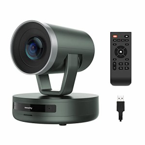 NEARITY ウェブカメラ PTZ 会議室 カメラ Ｗeb会議カメラ マイク付き 10倍ズーム AI自動追踪 リモコン付き 2K FHD1080P 30fps 120度超広
