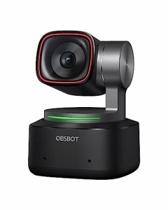 OBSBOT TINY 2 webカメラ AI自動追跡 ウェブカメラ HDR 4K 5000万画素 全画素AF ジェスチャー 音声制御 ノイキャンマイク 会議 ライブ配