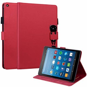 Kedic Fire HD8 ケース (2016/2017/2018) 耐衝撃 Fire HD 8 2017 タブレットケース かわいい動物 2018年発売 カバー スカード収納 スタン