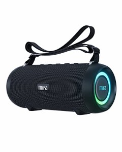 MIFA A90 Bluetoothスピーカー IPX7防水 60W大音量 ワイヤレスステレオ対応 RGB LEDライト 30時間連続再生 Micro SDカード対応 TWS機能 U