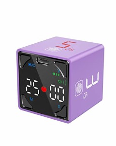 TickTime Cube ポモドーロ タイマー 両面LEDパネル タップ操作 キッチンタイマー 3段音量調整/静音モード/振動モード 一時停止 キッチン/