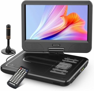 WONNIE フルセグポータブルdvdプレーヤー 12.5型 チューナー搭載 ワンセグ 10.5インチHD画面 CPRM対応 リージョンフリー 地デジ 車載 DVD