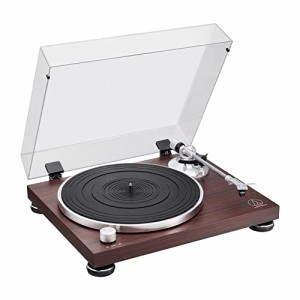 オーディオテクニカ AT-LPW50BT RW ワイヤレス ベルトドライブ ターンテーブル/レコードプレーヤー/Bluetooth対応/有線接続対応/ウッドモ