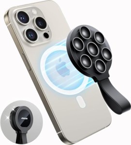 マグネット シリコン 吸盤式 スマホスタンド JOYROOM シリコン吸盤携帯電話ケース MagSafe 用シリコン吸盤電話ケース 携帯電話ホルダー 