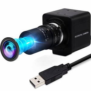 ELP 2 MP USB Webカメラ、260 fps 5-50 mmズーム手動フォーカスWebカメラレンズ付き、1080 P USBカメラ、CMOS OV 4689センサー付き、プラ