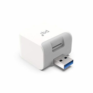 PQI iPhone/Android 両対応 充電 自動バックアップ カードリーダー iCube（アイキューブ） MFi認証 PC不要 USB3.1 国内正規品 ICB-WH