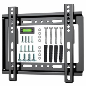 テレビ壁掛け金具 14〜42インチ ORGMZIN 極薄型 液晶PCモニター 小型 固定式TV壁掛け金具可能 VESA対応最大200×200mm 耐荷重25kg 液晶TV