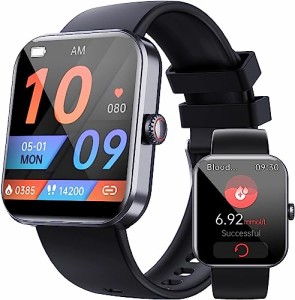 スマートウォッチ iPhone アンドロイド対応 1.91インチ大画面 Smart Watch スポーツウォッチ ストップウォッチ 50種類運動モード 腕時計 