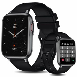 スマートウォッチ Bluetooth通話付き iPhone対応 アンドロイド対応 43mm大画面 歩数計 活動量計 スマートブレスレット レディース 腕時計