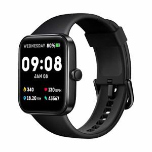 ADROITLARK スマートウォッチ 1.69インチ大画面 腕時計 smart watch 活動量計 5ATM防水 睡眠 心拍数 数 目覚まし時計 着信＆メッセージ通