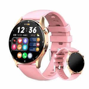 Ltsplay スマートウォッチ 丸型 Bluetooth5.2通話機能付き 1.32インチ大画面HD smartwatch スポーツフィットネス メッセージ&着信通知 健