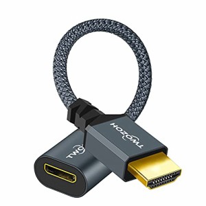 Twozoh HDMIオス-ミニHDMIメスアダプターケーブル オスHDMI-メスミニHDMIケーブルアダプター (Aタイプ-Cタイプ) 3D/4K 1080p HDMI 2.0 (2