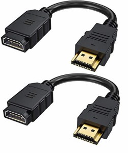 Access 【 15cm x 2本 】 延長ケーブル TV Stick延長 HDMIオスメス変換 HDMI延長コネクター 4K HDMI2.0 AV8-15-2P