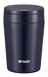 タイガー魔法瓶(TIGER) タイガー 魔法瓶 真空 断熱 スープ ジャー 380ml 保温 弁当箱 広口 まる底 インディゴブルー MCL-B038-AI Tiger