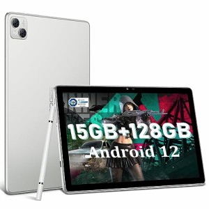 DOOGEE T10 タブレット 2024 Android タブレット Android 12、タブレット 10 インチ Wi-Fi モデル 15GB RAM (8+7 拡張可能) + 128GB ROM 