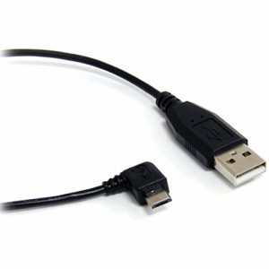 StarTech.com micro USB変換ケーブル 1.8m マイクロUSB右向きL型ケーブル USB-A(オス) - USB micro-B(オス) USB2.0対応 UUSBHAUB6RA