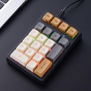 BRIMFORD テンキー メカニカルキーボード メカニカルテンキー ナンバーパッド テンキーボード テンキーパッド 青軸 USB 有線 ノートパソ