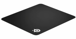 SteelSeries ゲーミングマウスパッド 大型 ノンスリップラバーベース ブラック 45cm×40cm×0.2cm QcK + 63003