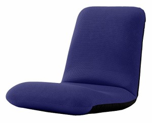 セルタン 座椅子 高反発 和楽チェア Mサイズ メッシュブルー 背筋ピン 背部リクライニング 日本製 A454a-505BL