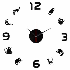 ［matakoko315］壁掛け時計 掛け時計 手作り DIY お洒落 壁時計 インテリア 室内 静音 ウォールクロック ウォールステッカー 数字 英語 