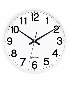 時計 壁掛け時計 【 秒針の音がしない時計 】 掛け時計 静音 壁掛け wall clock 置き時計 アナログ シンプルでおしゃれな時計 (ホワイト,