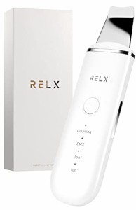 【上級認定エステティシャン監修】 RELX ウォーターピーリング 美顔器 超軽量70g【国内メーカー】多機能美顔器 超音波 ems イオン ピーリ