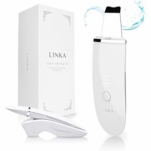 LINKA (リンカ) ウォーターピーリング スクライバー 超音波ピーリング IPX7完全防水 毛穴ケア 小型 角質ケア 毛穴 美顔器 フェイシャル 