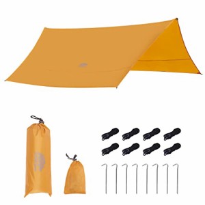 タープ キャンプ 特大サイズ 4.2*4.2m 超軽量 防水タープ タープテント 日除け ヘキサタープ サンシェード 高耐水加工 紫外線カット 遮光