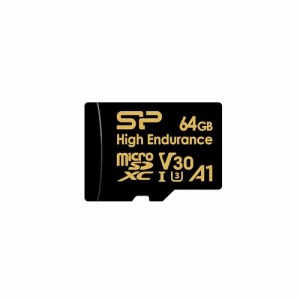 シリコンパワー 高耐久microSD カード 64GB class10 UHS-1 U3 V30 A1 4K対応 繰り返し録画 ドラレコ 監視カメラ SP064GBSTXDV3V1HSP