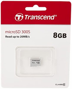 トランセンド microSDカード 8GB Class10【データ復旧ソフト無償提供】TS8GUSD300S