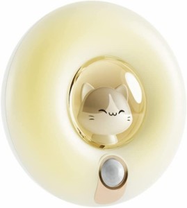人感センサーライト ベッドサイドランプ かわいい 猫 3000K電球色 目に優しい USB Type-C充電式 光感＆人感センサー テーブルランプ 常夜