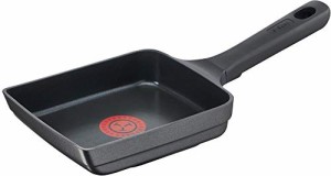 ティファール(T-fal) 玉子焼き器 ブラック 14×18cm キャストライン アロマ エッグロースター E22118