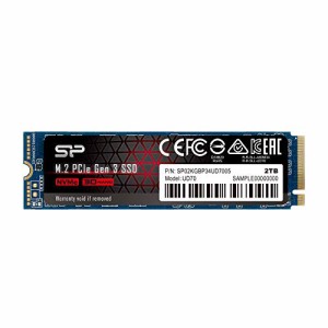 シリコンパワー SSD 2TB M.2 2280 PCIe3.0×4 NVMe1.3 最大読込3400MB/s  SP02KGBP34UD7005