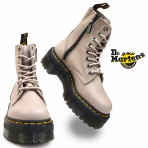 ドクターマーチン 厚底 ブーツ ジェイドンIII PISA トープ 8ホール レディース プラットフォーム 本革 Dr.Martens QUAD RETRO JADON III