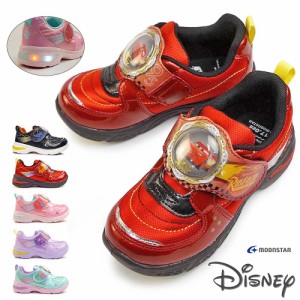 【おトクなGW！3%OFFクーポン】ディズニー 光る靴 DN C1326 子供スニーカー マジック式 抗菌 防臭 ムーンスター Disney Moon Star プリン