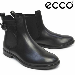 【おトクなGW！3%OFFクーポン】エコー レディース ブーツ 209813 チェルシーブーツ レザー ブラック ECCO DRESS CLASSIC 15