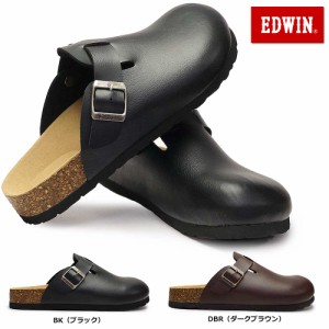 エドウィン メンズ サンダル EW9071 コンフォート 紳士 事務所履き 前かぶり スリッパ つっかけ EDWIN 