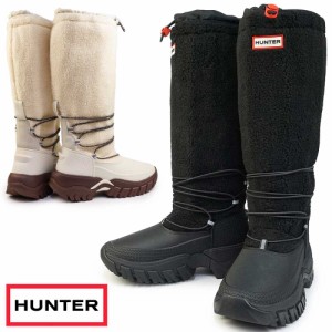 【おトクなGW！3%OFFクーポン】ハンター スノーブーツ レディース WFT2204HER 防水 防寒 防滑 HUNTER WOMENS WANDERER TALL SHERPA SNOW 