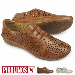 【おトクなGW！3%OFFクーポン】ピコリノス 靴 レディース スリッポン PK588 P ヴァラルタ レザー パンチング PIKOLINOS